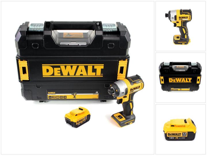 Image du produit DeWalt DCF 887 NT Visseuse à chocs sans fil 18V 205Nm 1/4" Brushless + 1x Batterie 4,0Ah + Coffret (Fonctionnement sur batterie)