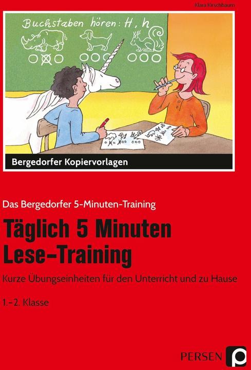Immagine prodotto Täglich 5 Minuten Lese-Training - 1./2. Klasse (Tedesco, Klara Kirschbaum, 2018)