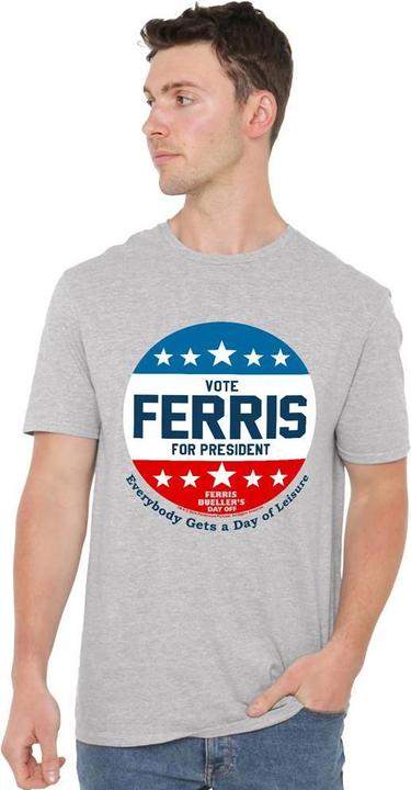 Immagine prodotto Ferris Bueller´s Day Off Ferris Bueller's Day Off Vote Ferris For President Maglietta Uomo (XXL)