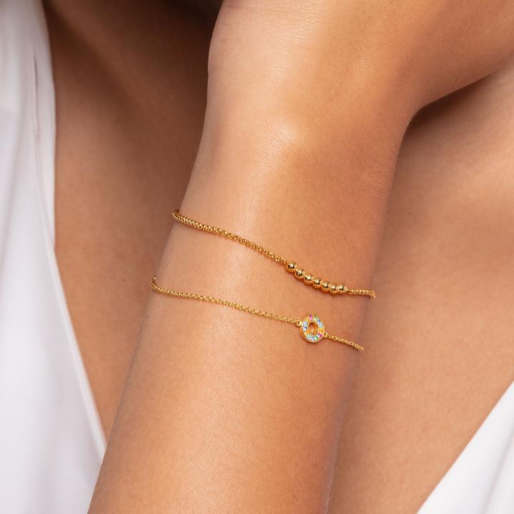 Actual product image Thomas Sabo Bracelet (19 cm, 925 sterling silver, 750 yellow gold gilding)