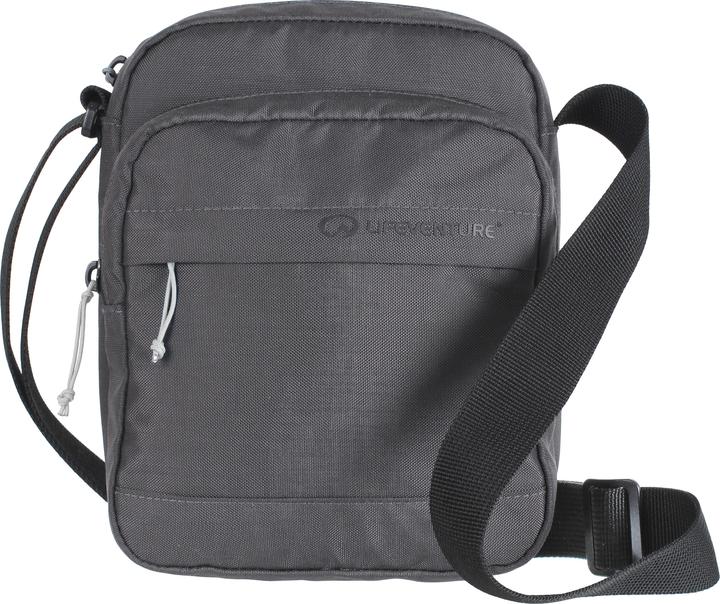 Actual product image Lifeventure RFiD Shoulder Bag, Recycled, Grey