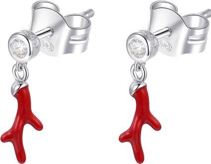 Rosato Stylish silver earrings Coral Into The Blue RZO034