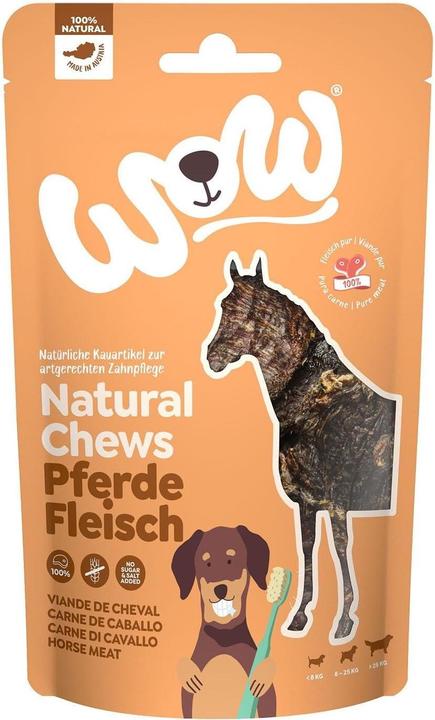 Image du produit WOW Filet de cheval séché 250g (Adulte, 6 pcs, 250 g)
