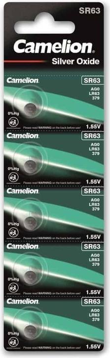 Produktbild Camelion Silberoxid Knopfzelle SR63 /SG0, 1,55 Volt - 5 Stück (5 Stk., SR63, 10 mAh)
