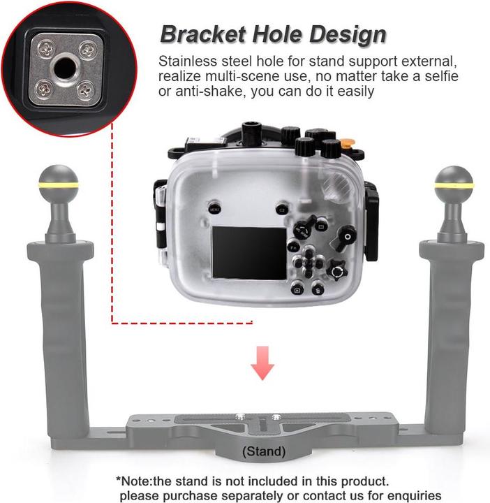 Actual product image Seafrogs Camera Waterproof Case for A7 / A7R / A7S Pro (28-70mm)