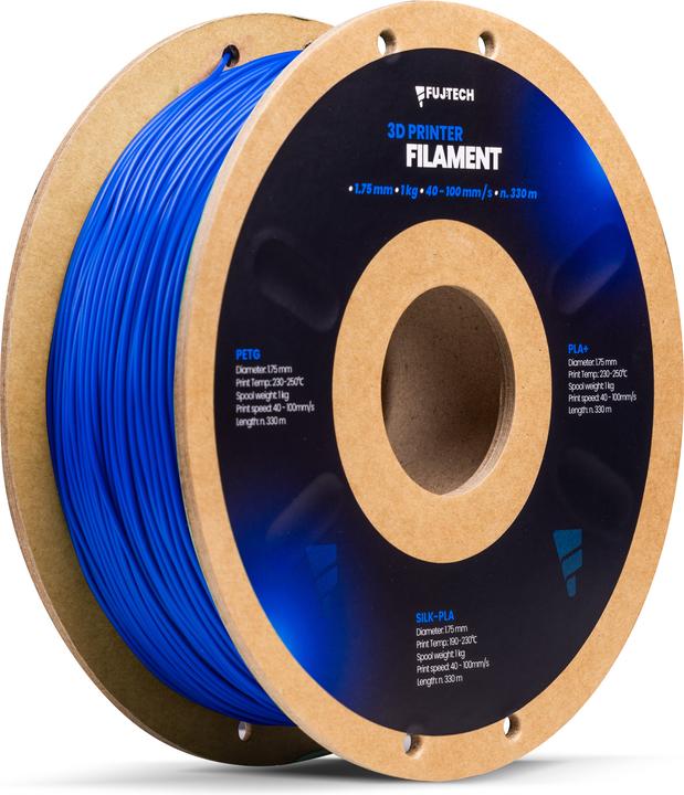 Fuj Tek PETG Filament for 3D Printer, 1.75 mm, Blue (PETG, 1.75 mm, 1400 g, Blau)