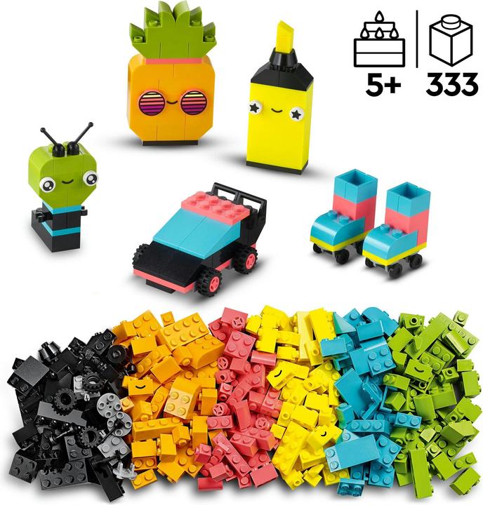 Immagine prodotto LEGO 11027 Set di costruzioni creative al neon (11027, LEGO Classic)