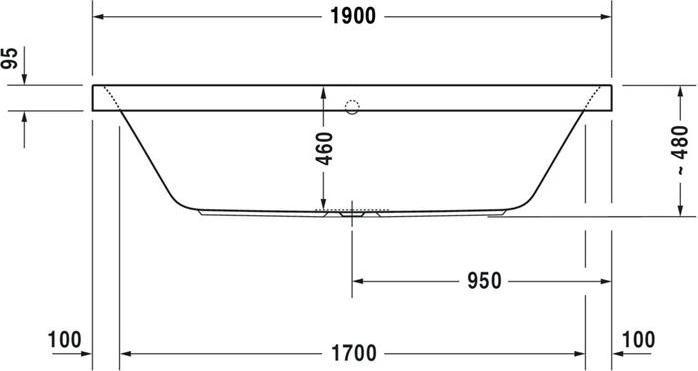 Image du produit Duravit Baignoire rectangulaire Baignoire double Happy D,2 90 x 190 cm blanc lisse 700315000000000 (330 l, 190 cm, 90 cm)