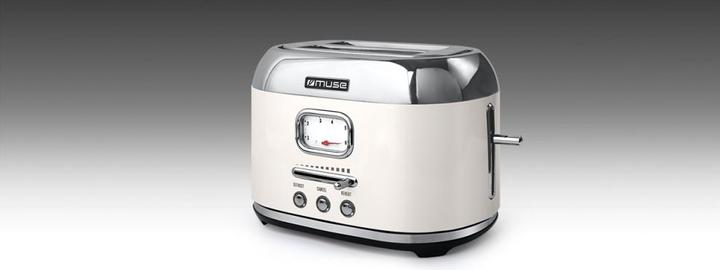 Immagine prodotto Muse MS120 SC Tostapane in acciaio inox beige