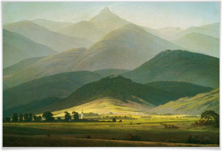 Image du produit Trenddeko Friedrich - Paysage de montagne (100 x 70 cm)