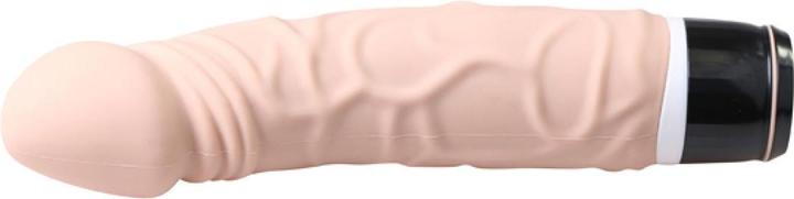 Actual product image Seven Creations Silicone Classic Vibrator approx. 19cm flesh