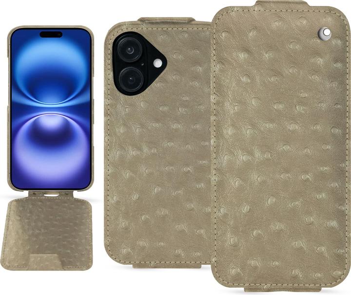 Actual product image Noreve Vertical leather shell (Apple iPhone 16)