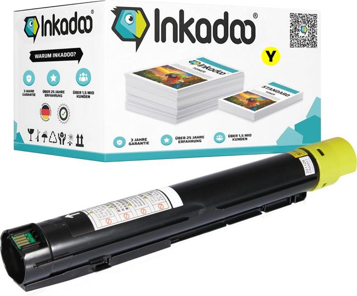 Image du produit Inkadoo Compatible avec la cartouche de toner Xerox 106R0373x (Y)