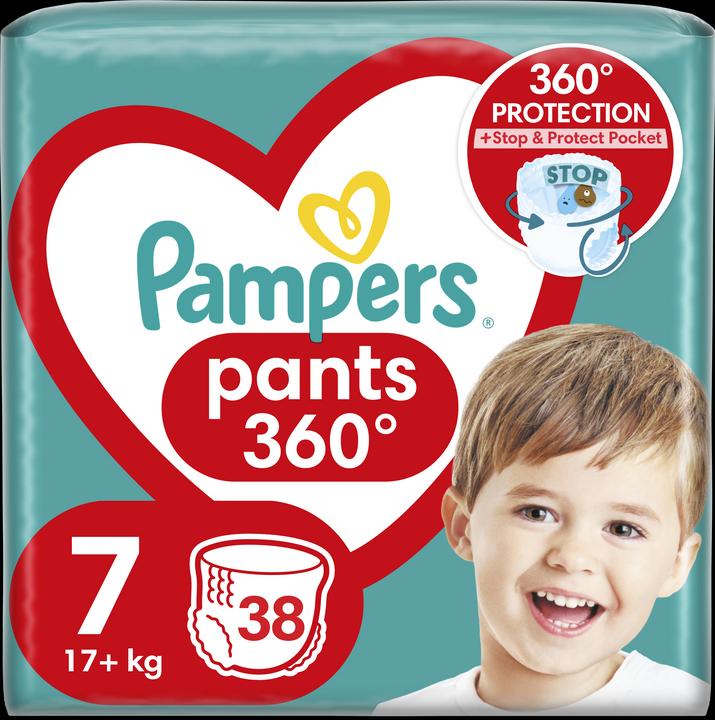 Pampers Hose Windeln-Hose, Grösse 7, 38 Windeln, 17kg+ (Gr. 7, 38 Stück)