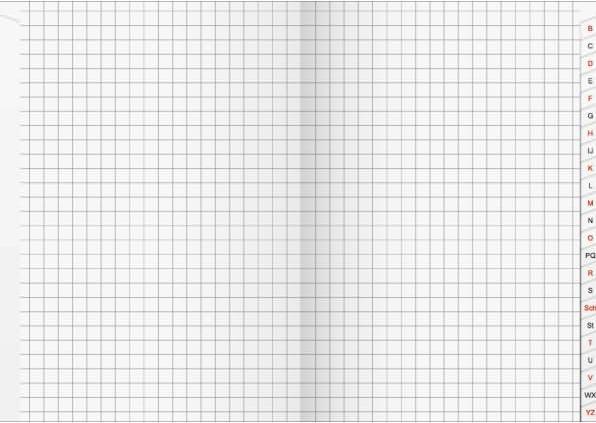 König & Ebhardt Registerbuch DIN A6 kariert 70g/m² 96 Bl. (A6, Kariert)