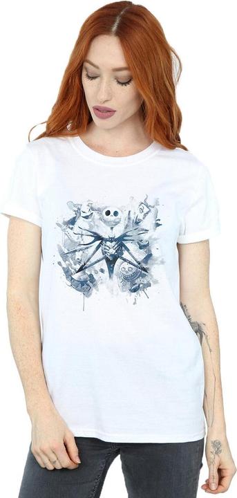 Immagine prodotto Disney Nightmare Before Christmas Paint Spray Carers Maglietta Ampia Donna (S)