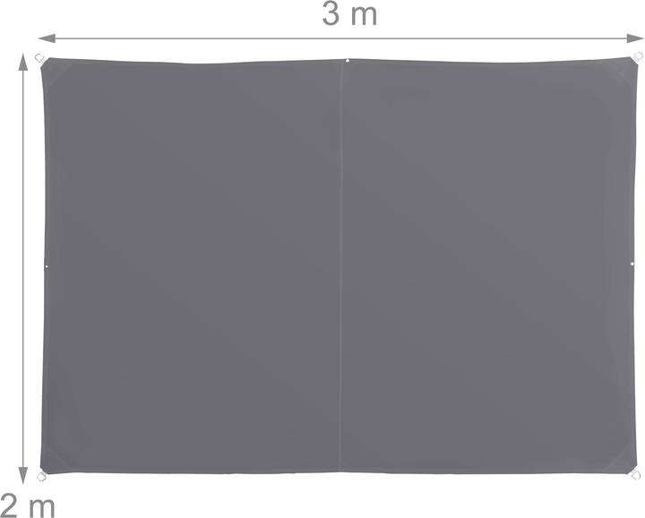 Image du produit Relaxdays Grey Rectangular Awning (300 x 200 x 0,5 cm)