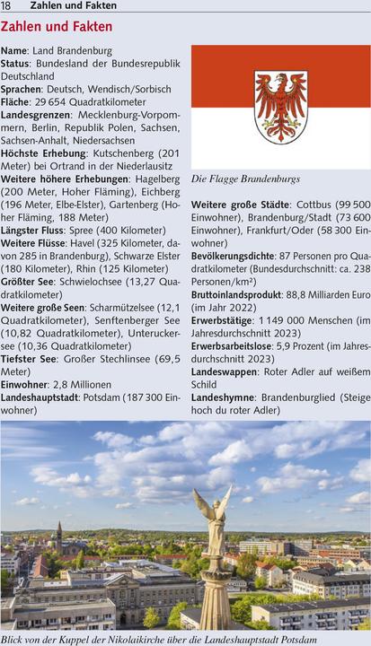 Actual product image Travel Guide Brandenburg