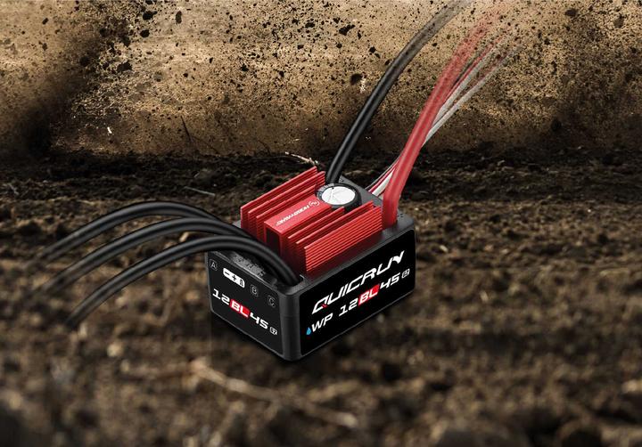 Actual product image Hobbywing QuicRun WP12BL45 G2 brushless controller 45A 2-3s for 1:12