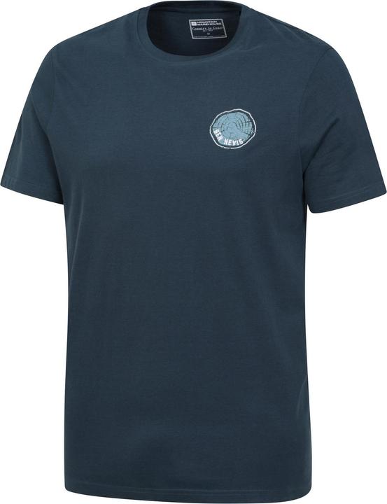 Actual product image Mountain Warehouse Mens Ben Nevis Tree Ring Organic T-Shirt (L)