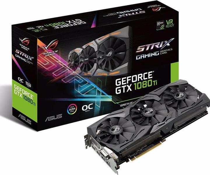 Produktbild ASUS GeForce ROG STRIX GTX 1080TI O11G GAMING (11 GB)