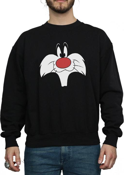 Actual product image Looney Tunes Mens Sylvester Big Face Sweatshirt (XXL)