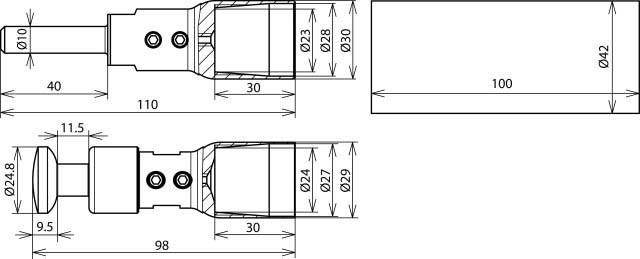 Produktbild Dehn HVI P LO ASS 27 Anschlussset mit Montagematerial f. HVI-power long-Leitung (Anschlussleiste)