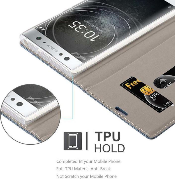 Produktbild Cadorabo Book Jeans Optik Cover (Sony Xperia XA2 Ultra)