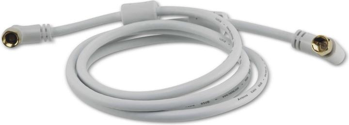 Immagine prodotto Hama Cavo di collegamento SAT - placcato oro, testa a vite grande (95 dB, Cavi SAT)