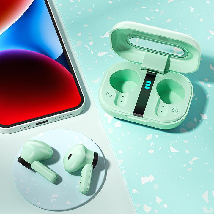 Produktbild Wekome Wireless headphones Bluetooth V5.2 TWS Gree (3.50 h, Kabellos)