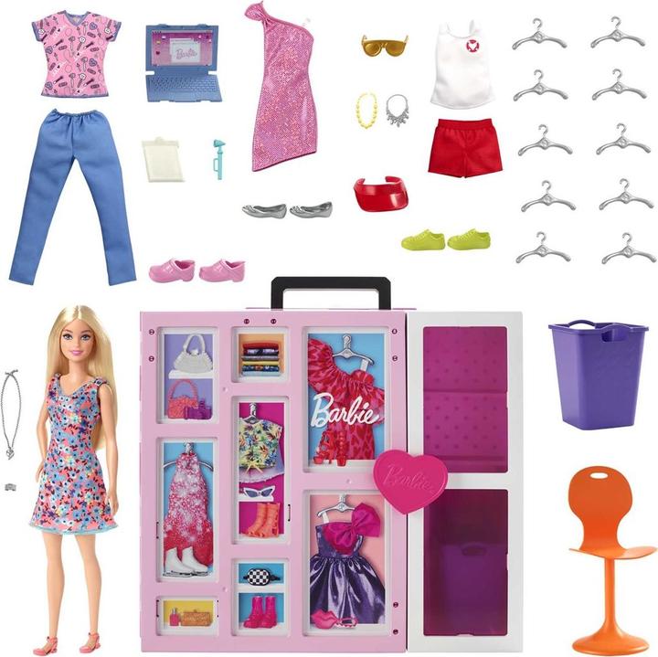Image du produit Mattel PROMO Barbie Wardrobe Barbie Set + HGX57 Doll