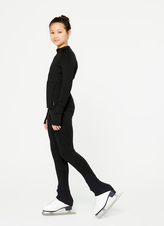 Immagine prodotto Axelys Leggings da pattinaggio artistico per bambini - nero (10, 11, 12)