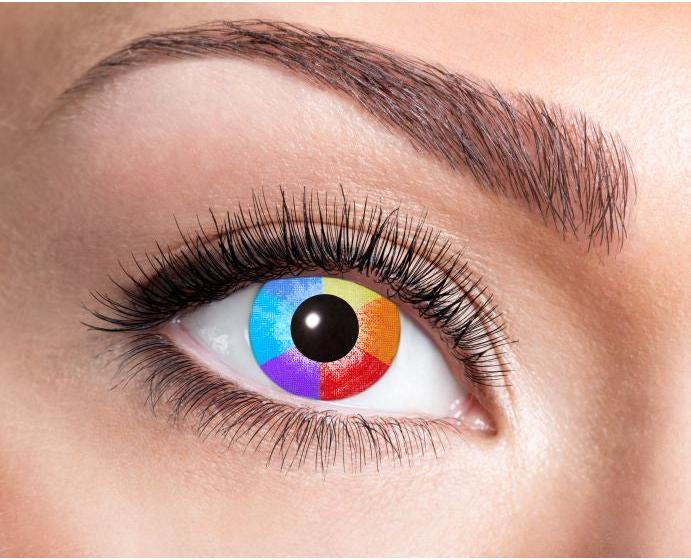 Actual product image Eyecatcher Contact lenses UV rainbow (Multicoloured)