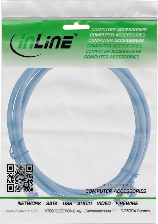 Produktbild InLine Patchkabel Slim (S/FTP, CAT6a, 15 m)