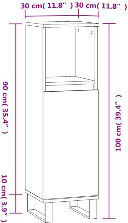 Immagine prodotto VidaXL Antti (30 x 30 x 100 cm)