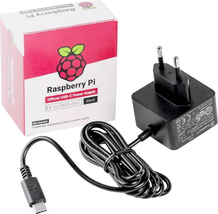 Image du produit Raspberry Pi Alimentation officielle 5, 27W USB-C