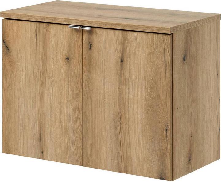 En.Casa Waschtischunterschrank Skelbolu 80x60x40cm Eicheoptik (57, 80)