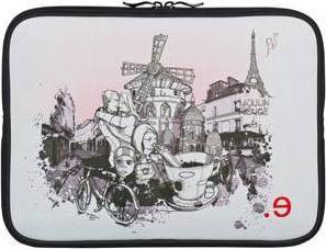 Image du produit Be.ez Housse pour MacBook Pro 15" LA Edition robe 'I LOV PARIS' avec fermeture éclair (15")