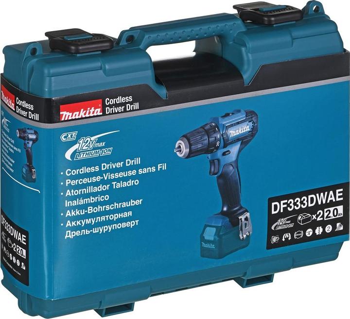 Produktbild Makita Akku-Bohrschrauber DF333DWAE 10,8V 2x2,0Ah (Akkubetrieb)