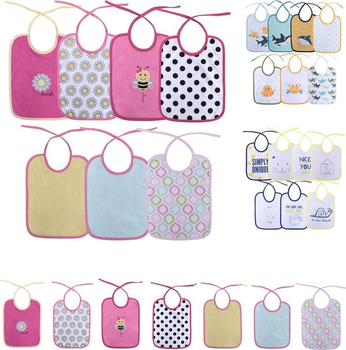 Actual product image Baby Care Baby bib 7-piece set