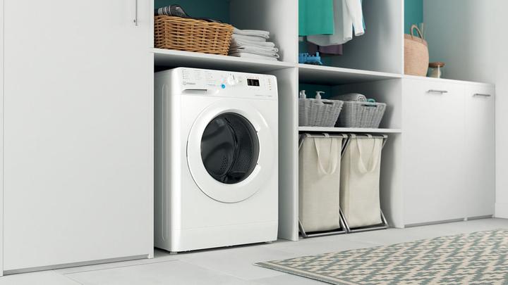 Produktbild Indesit BWSA 7125X WV DE Frontlader-Waschmaschine 7 kg 1200 U/min B Weiss (7 kg, Links)