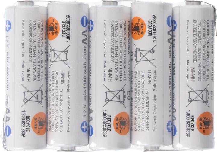 Actual product image Sanyo Battery Eneloop F1x5 5/BK-3MCCE with solder lug (6 V, 1900 mAh)