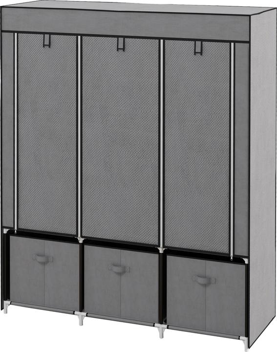Produktbild Homcom Stoffschrank mit Tür (125 x 43 x 162.5 cm)