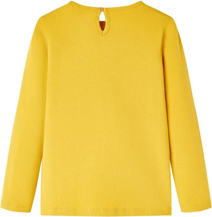 Image du produit VidaXL T-shirt manches longues enfant Ocre 128,Matière : 95% coton. 5 (128)