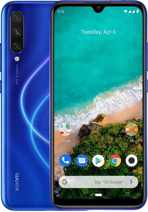 Xiaomi Mi A3 (64 GB, Not just blue, 6.08", Hybrid Dual SIM, 48 Mpx, 4G)
