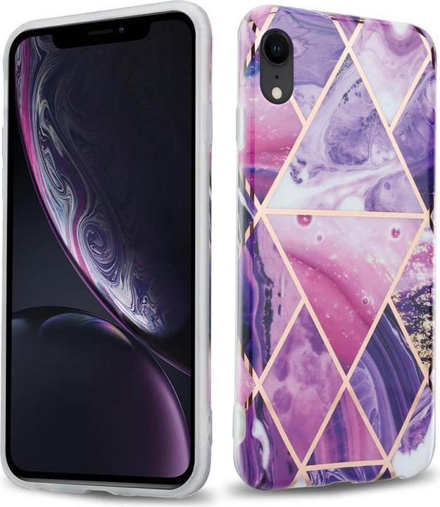 Actual product image Cadorabo IMD TPU Colorful Marble Cover (Apple iPhone XR)