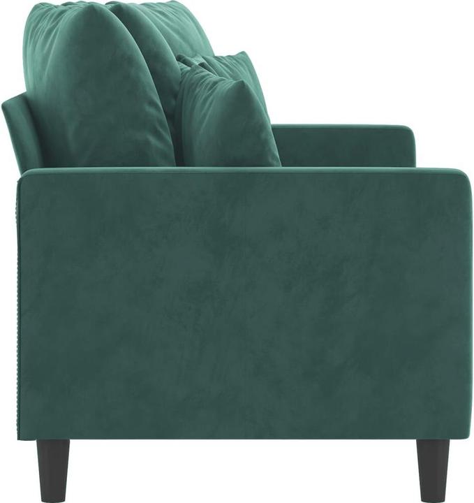Produktbild VidaXL 2-Sitzer-Sofa Dunkelgrün 140 cm Samt,Farbe (2-Sitzer)