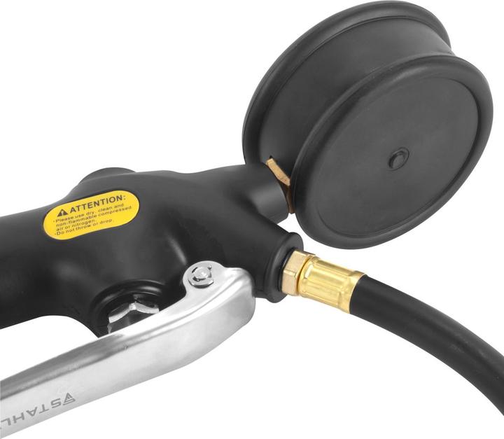Immagine prodotto Stahlwerk Pistola di gonfiaggio pneumatici ad aria compressa DRA-162 ST, da 0 a 16 bar / 0 a 230 PSI