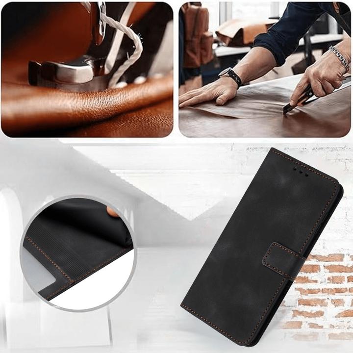 Actual product image Cover-Discount iPhone 16 Pro - Suede look case in vintage design (Apple iPhone 16 Pro)