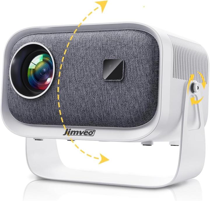 Actual product image Jimveo Mini Beamer mit 360° Rotation und 4K-Unterstützung (19000 lm)